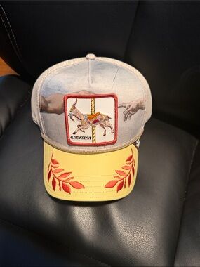 Goorin Bros Yellow & Gray Carousel 'Greatest' Trucker Hat